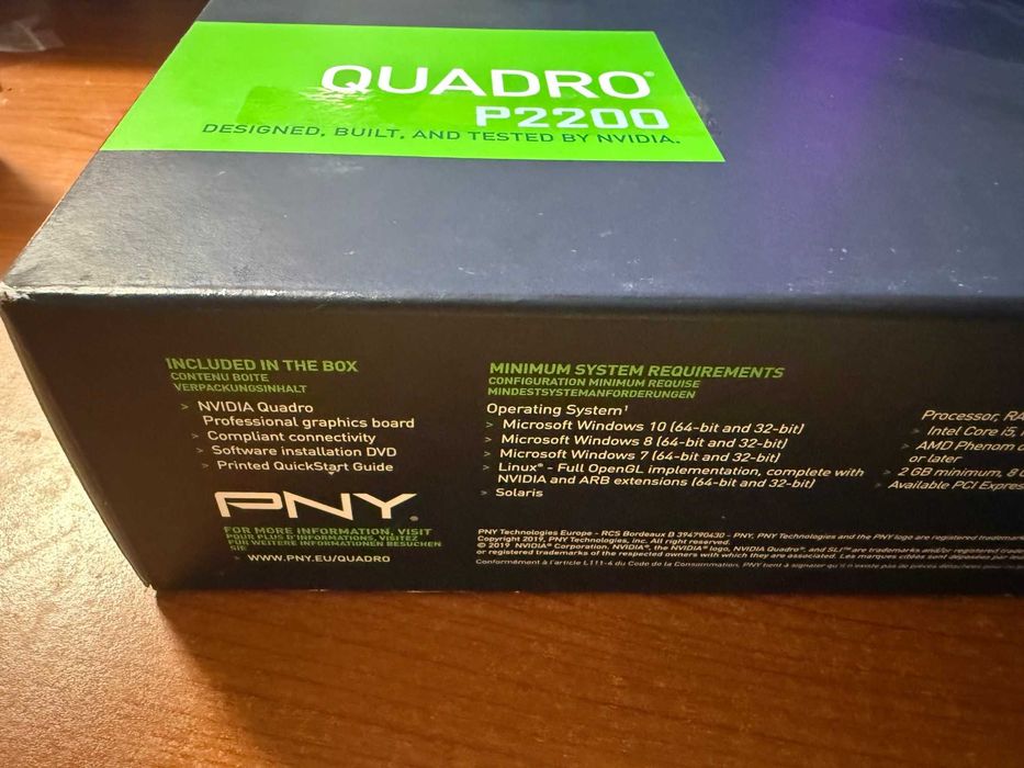 Професионална CAD/CAM Видео карта PNY NVIDIA QuadroP2200 5GB-VCQP2200