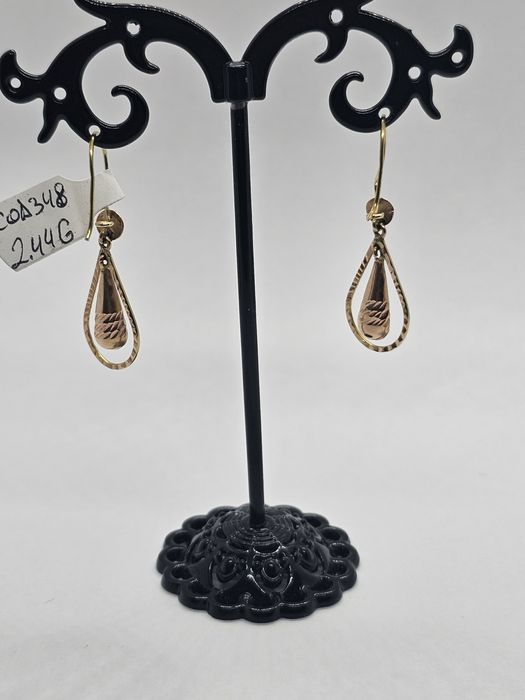 Vand cercei din aur 14 k 2.44 cod 348