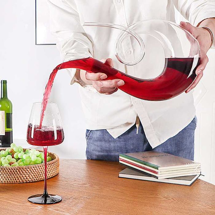 ~Model Nou* Decantor Carafa Vin Sticla Transparenta Calitate Premium~