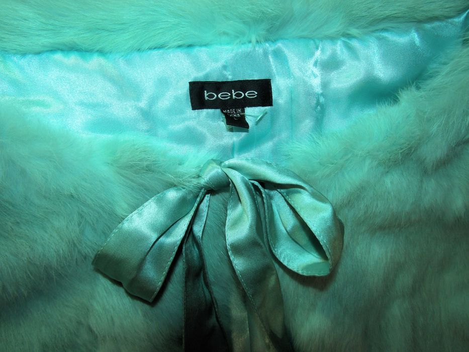 Пухкаво яке от естествена заешка кожа - Бранд Bebe