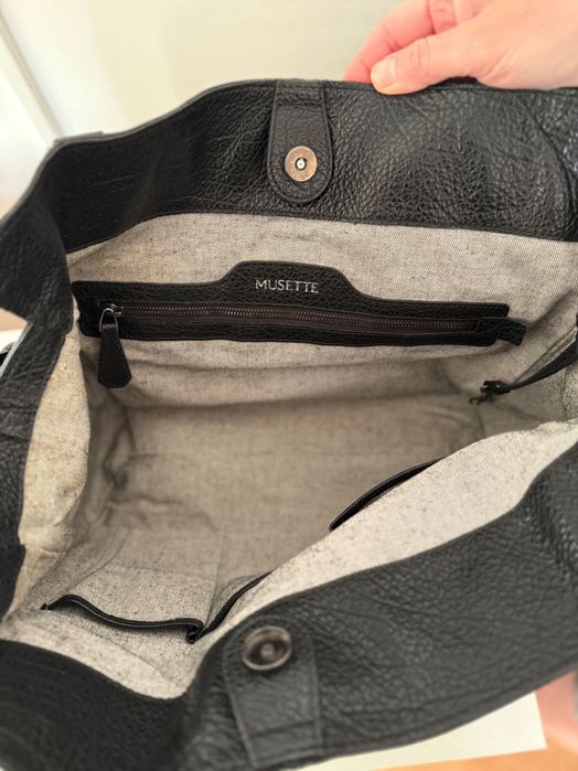 Geanta de piele Musette