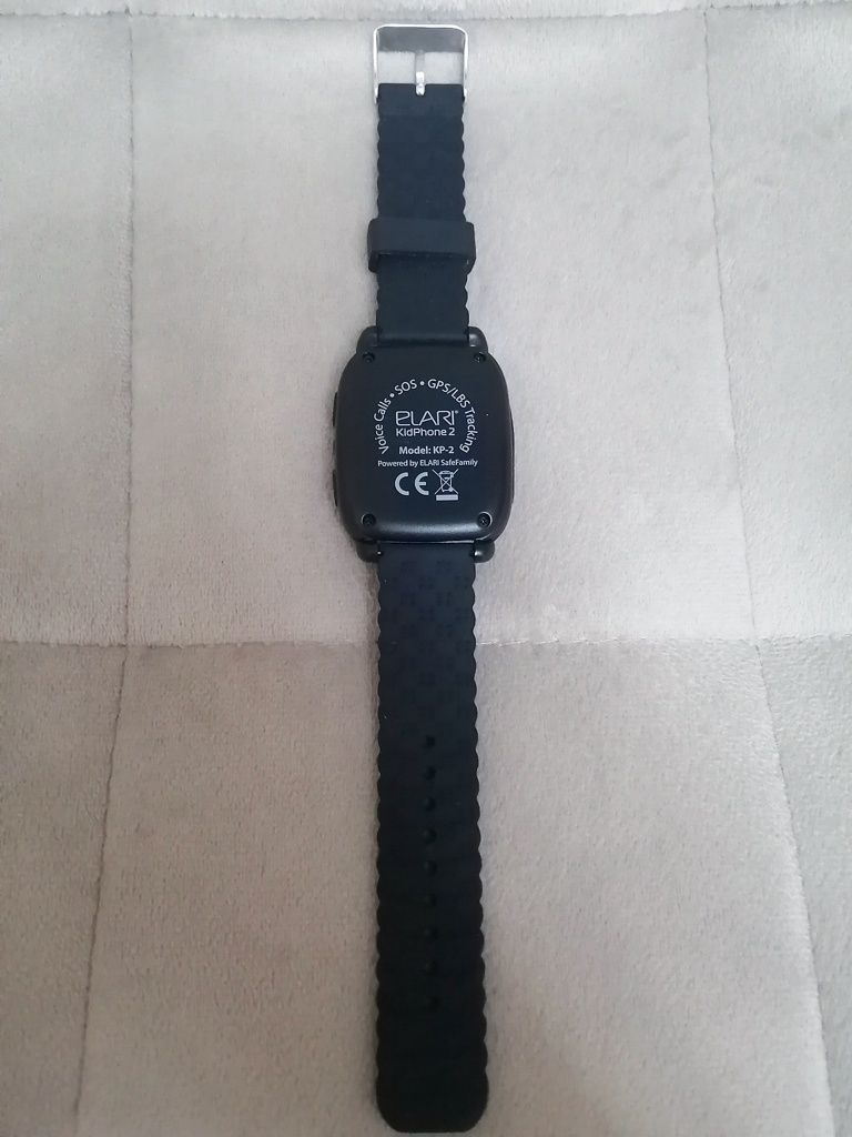 Детские смарт часы с GPS-трекером Elari KidPhone 2 Black (KP-2B)