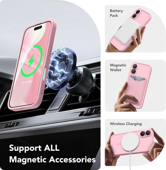 iPhone 16 Розов / Pink с 2бр.стъклен протектор