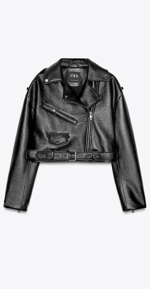 Куртка zara в байкерском стиле