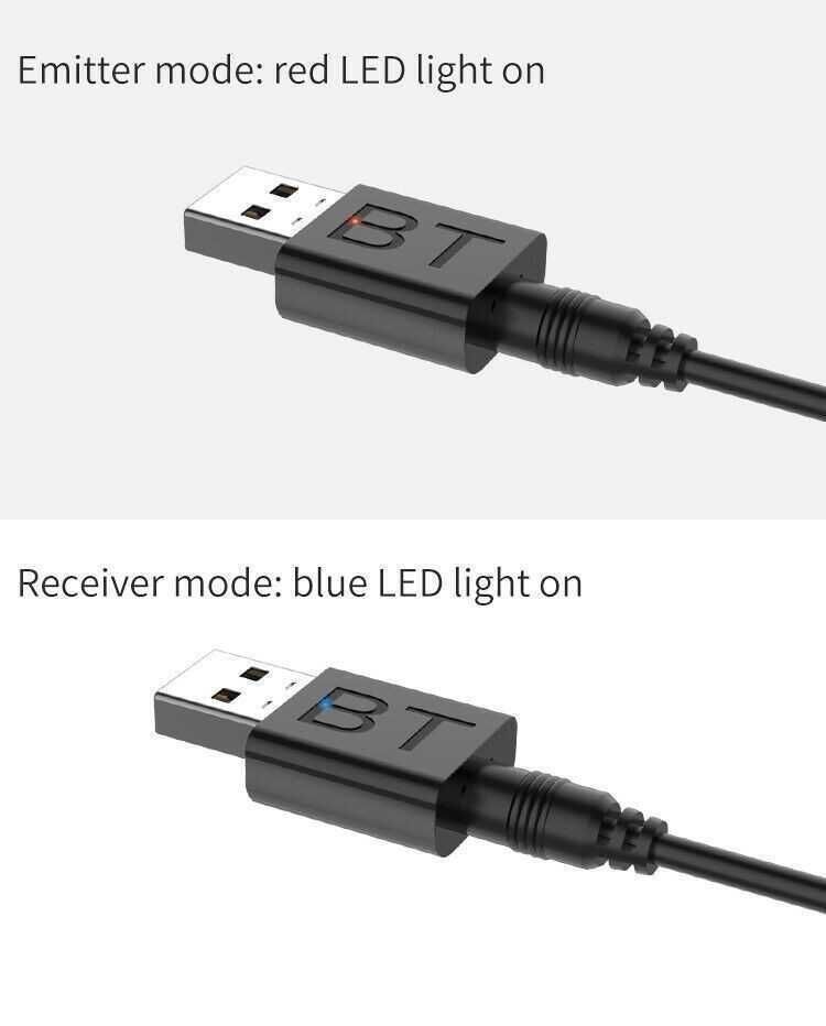 Адаптер 2 в 1, 3.5 мм AUX - USB, Bluetooth 5.0