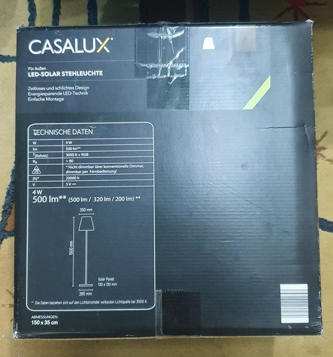 Lampă solar de exterior