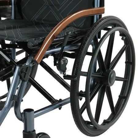 Scaun cu rotile din aluminiu,ultrausor,pliabil, sezut46 cm