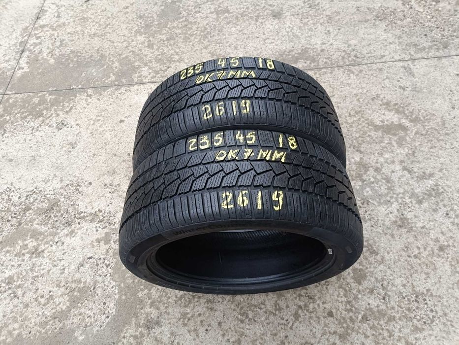Doua anvelope iarna 235 45 18 continental wintercontact TS860 cu 7 mm