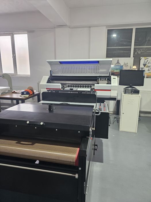 Vand afacere personalizare textile/ printer dtf si presa transfer