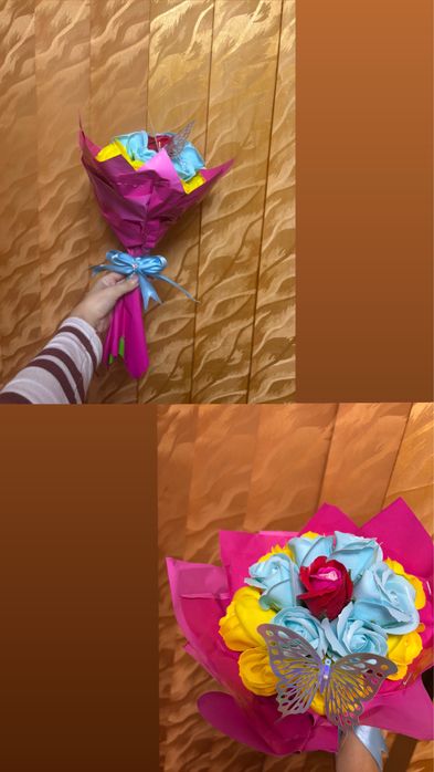 Buchete trandafiri de săpun