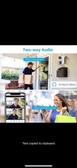 Camera supraveghere wifi / wirelless 4k Lentile duble 8mp