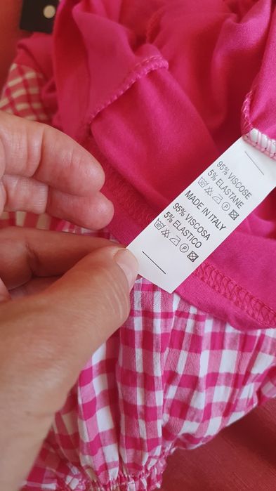 Bluzita noua tip ie bumbac fucsia S