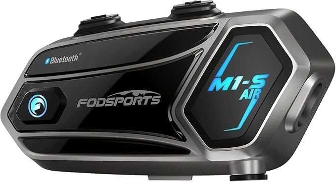 Нов интерком Fodsports M1-S AIR слушалки за 4 ездачи, до 1200 м...