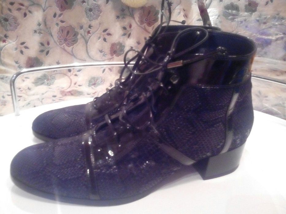 ботинки женские кожанные