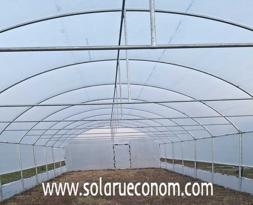 Solar(sera) din țeavă neagră – 20mp – 1930 lei – transport GRATUIT