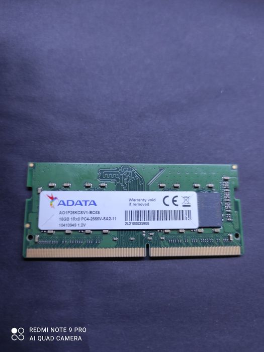 Продам ddr4 16гб 2666v ADATA