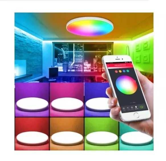 Смарт LED плафон, RGB + Tunable White, 1500 лумена, управление Wi-Fi!