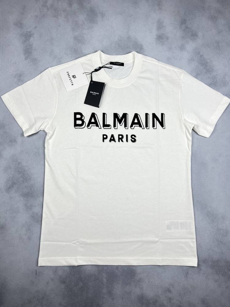 Tricou Balmain alb/negru