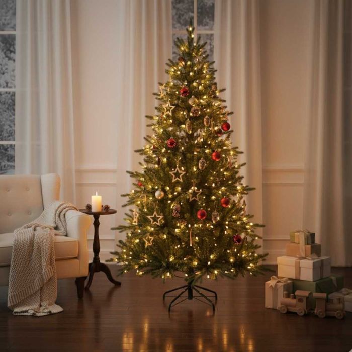 Красива коледна елха с естествено излъчване –като истинска/РАЗМЕРИ