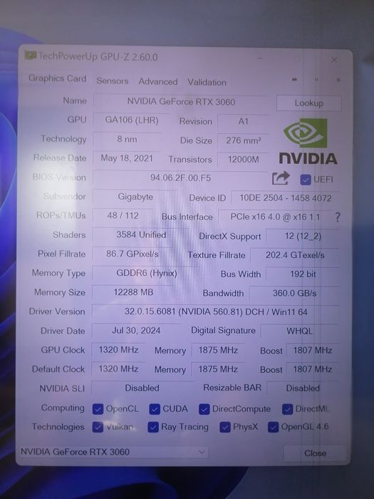 PC Gaming RTX 3060, i7 6700K, 16GB, SSD