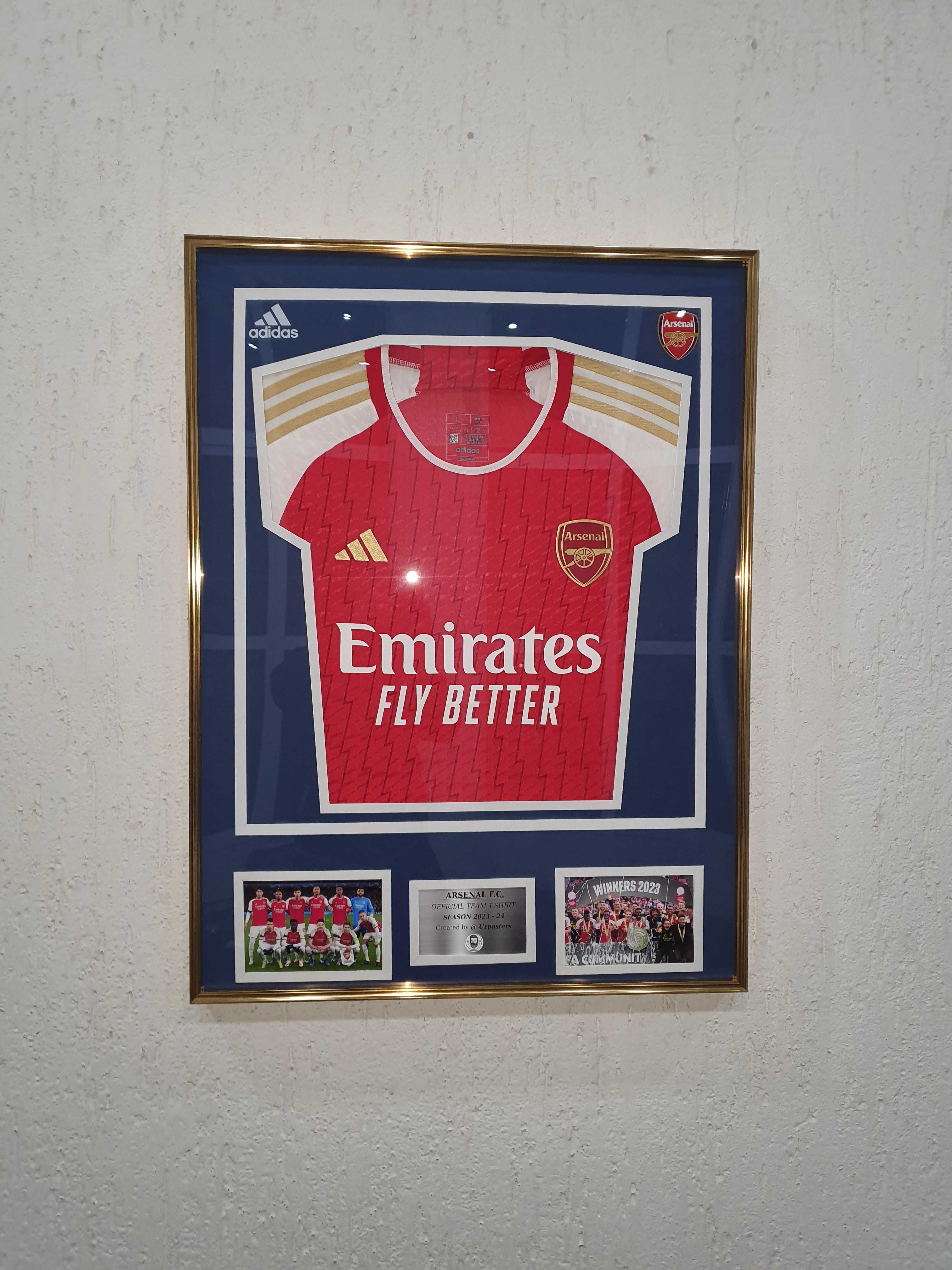 Футболка АРСЕНАЛА в рамке. Сезон 2023/24 г (ARSENAL T-shirt in frame).