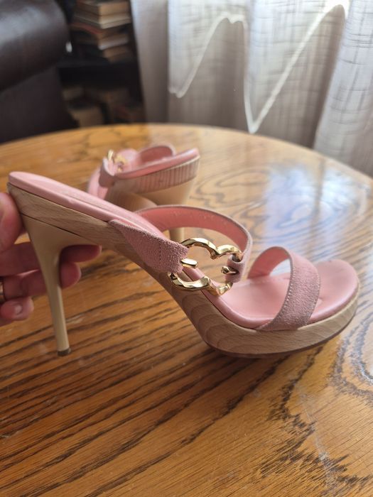 Escada sandale dama Piele roz 38