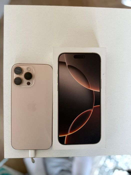 IPHONE 16 pro max, desert titanium. Золотистый. 512GB
