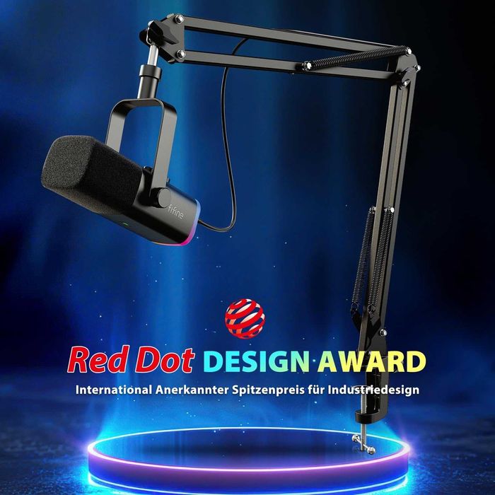 Microfon Profesional FIFINE XLR Brat Articular+RGB, REDUS de la 499RON