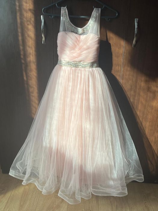 Rochie trandafirie fete,  10-14 ani, 134-140 cm