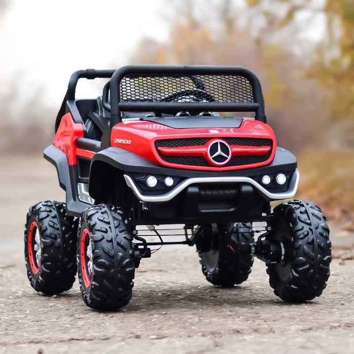 Masinuta electrica pentru 2 copii Mercedes UNIMOG 4x4 140W PREMIUM NOU