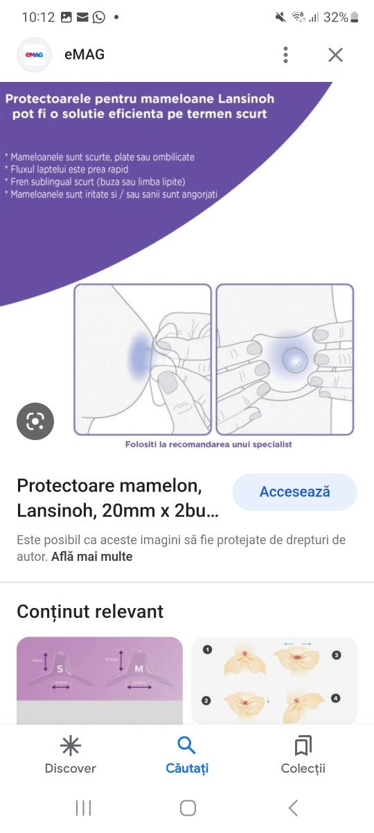 LANSINOH protectoare mamelon, 20 MM, 2 bucati