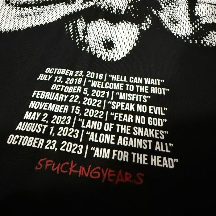 The Sinners "FiveFknYears" Oversized Fit