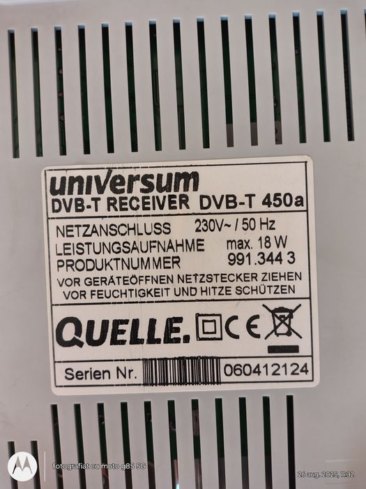 Receiver satelit Universum DVB-T 450