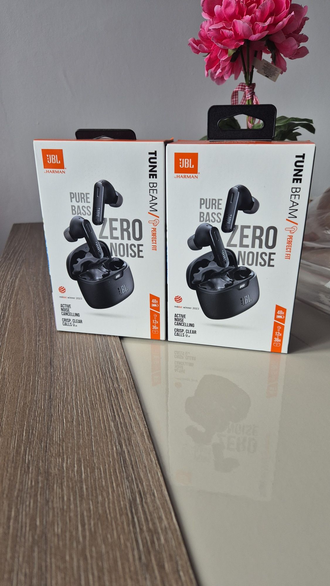 Casti True Wireless JBL Tune Beam, Noise cancelling,Pure Bass,IPX4,Noi