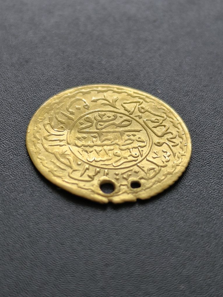 Златна монета, NEW ALDI ALTIN 1827 год, султан Махмуд II, тегло 1.51 г
