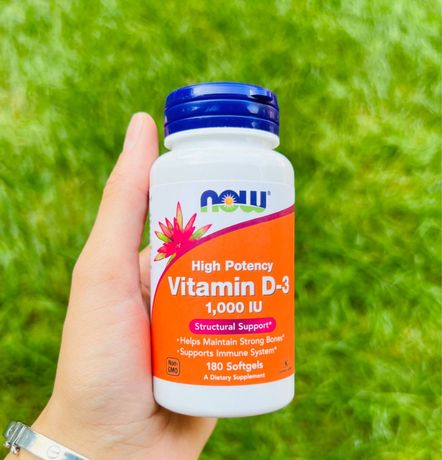 Vitamin D3 / 1000IU / Now / 180 мягких таблеток