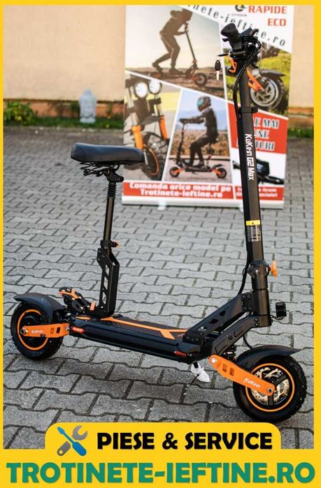 Frana Disc Dublu: Trotineta Electrica KuKirin G2 MAX, Model Electric