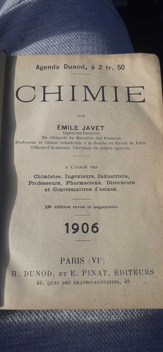 Френска химия 1906г.