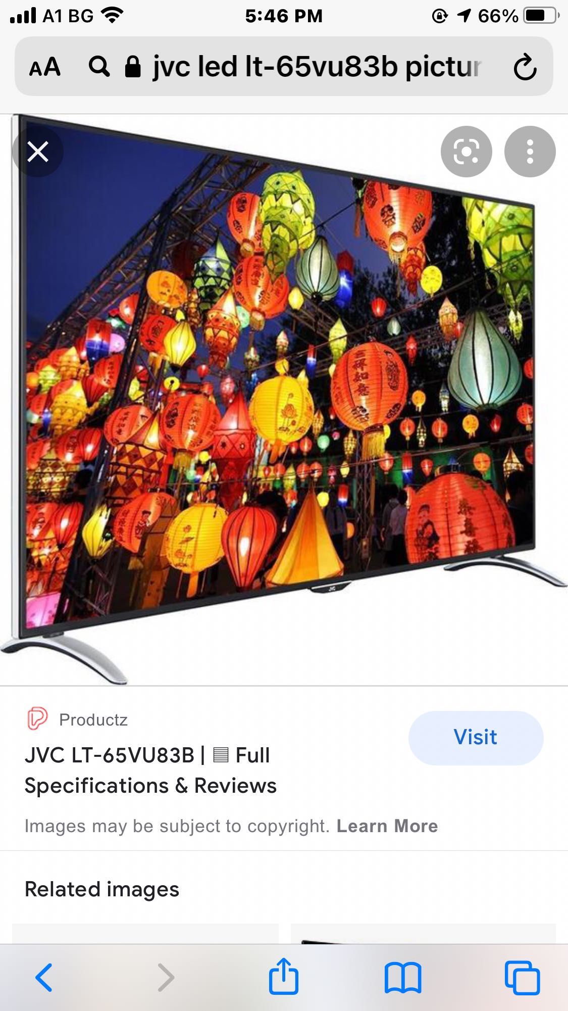 Телевизор Jvc 65” smart TV