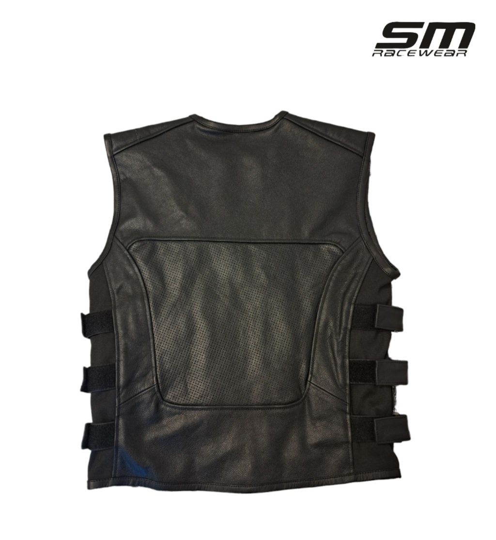 Vesta moto piele naturala SM Racewear Venti mărimea M, L, XL Nouă!!!