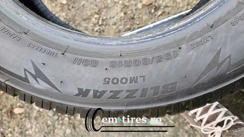 SET 4 Anvelope Iarna 195/60 R16 BRIDGESTONE Blizzak LM005 89H