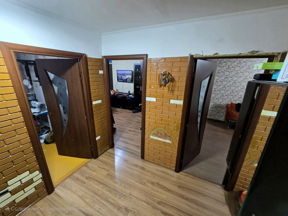 Продаётся 3-комнатная  квартира в блочном доме в центре города