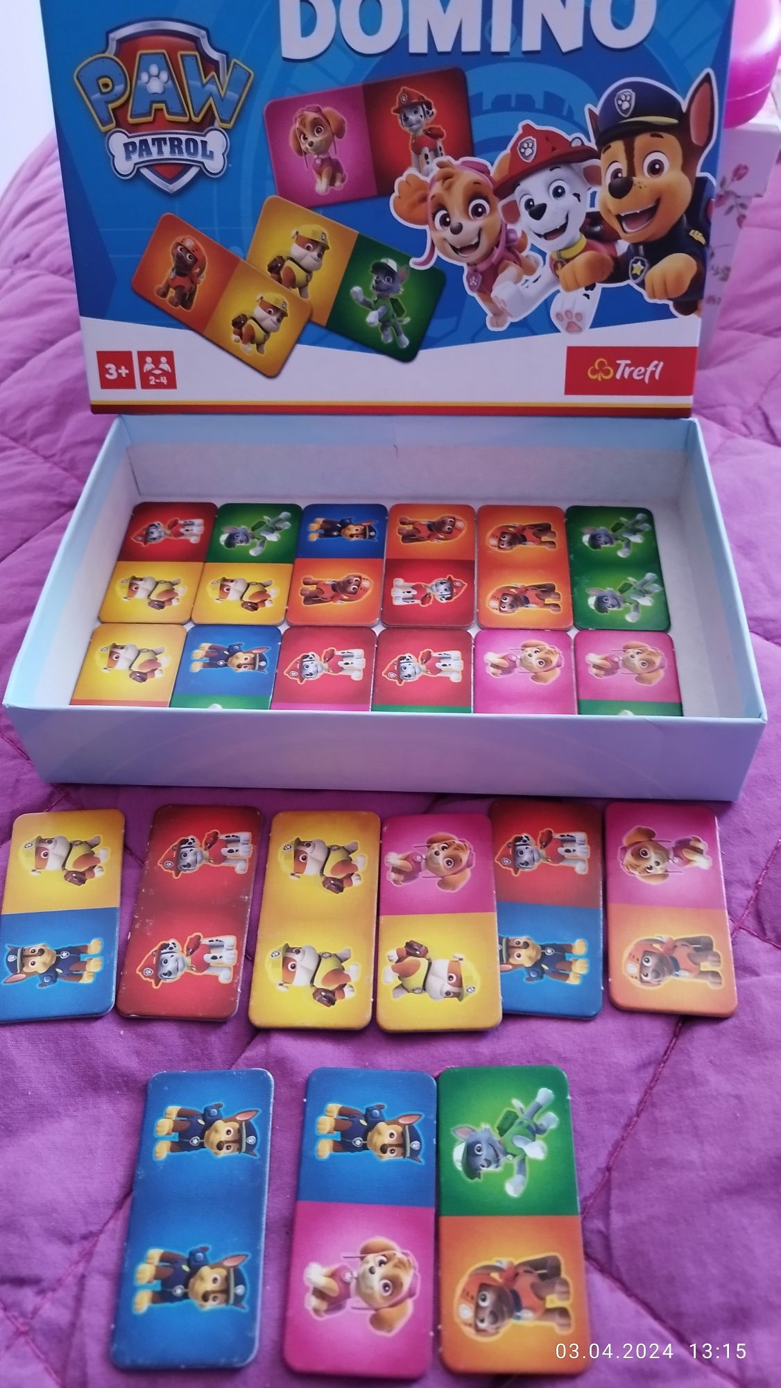 Paw patrol Два пъзела, карти за игра, домино и не се сърди човече