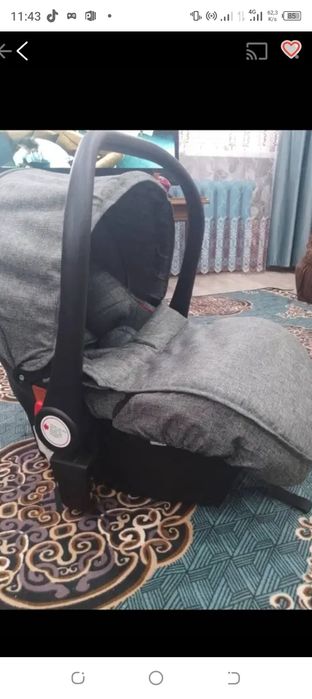 Авто кресло, люлька новая не разу не пользовались