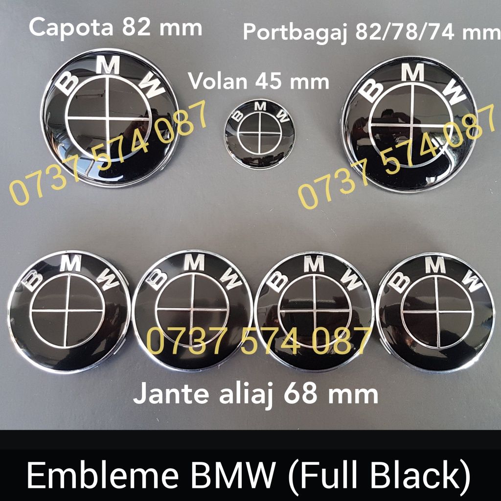 Embleme BMW capota / portbagaj volan si jante