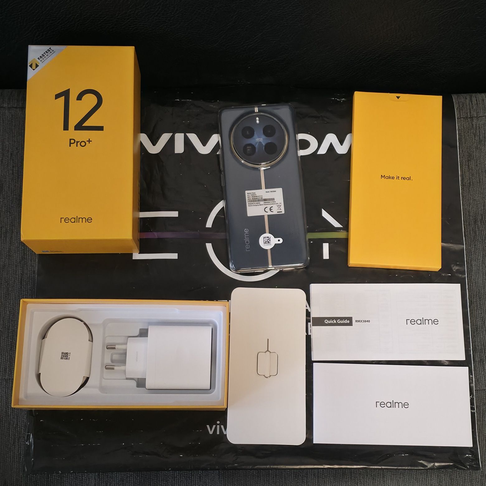 КАТО НОВ 512GB Realme 12 Pro + / PLUS 5G Гаранция A1 2026 Blue