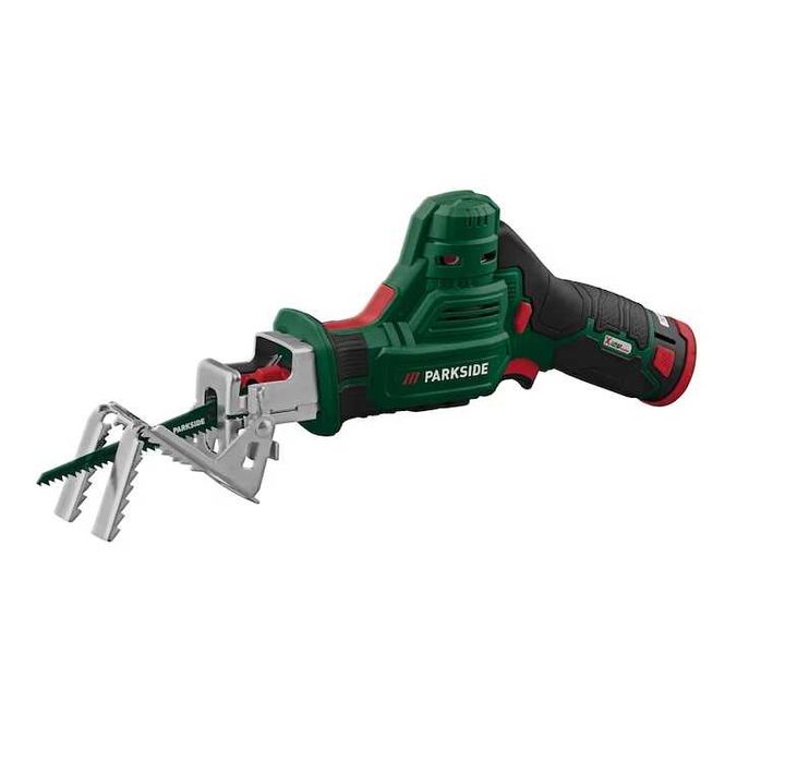 Fierastrau Parkside pentru crengi cu  baterie 12v si incarcator