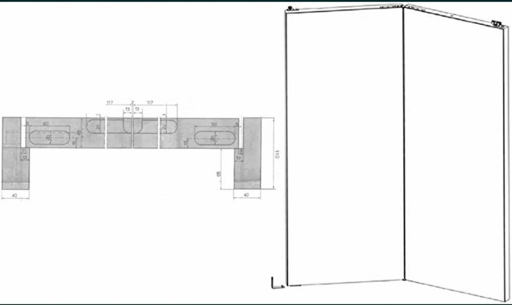 Sistem pentru ușă rabatabilă