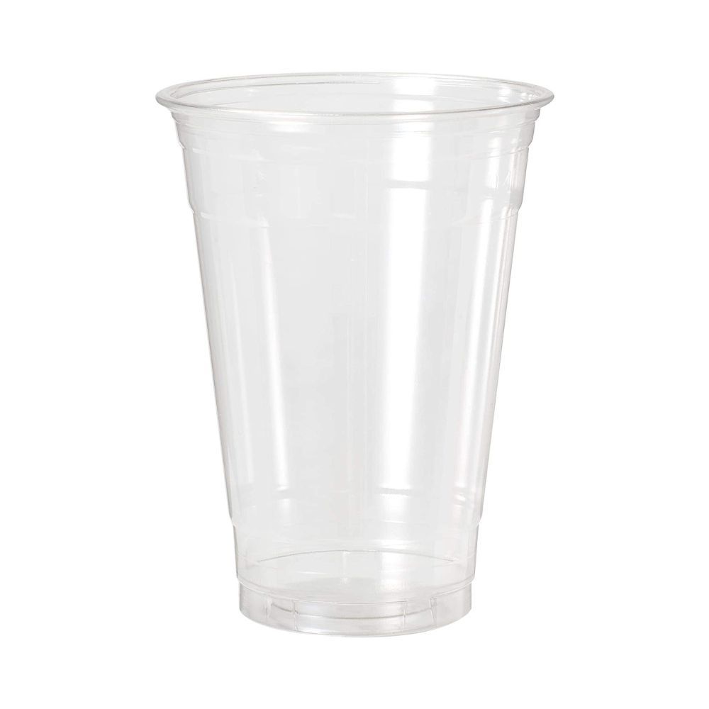 Pahare plastic 500 ml transparente, 50 buc/set