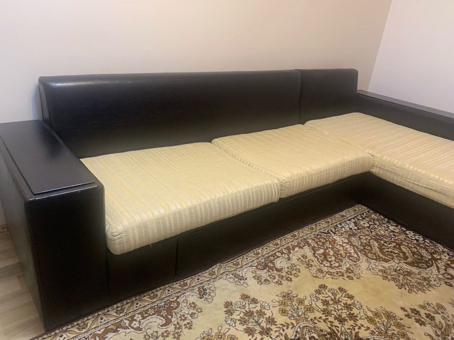 Холов диван, ъглов с лежанка и ракла